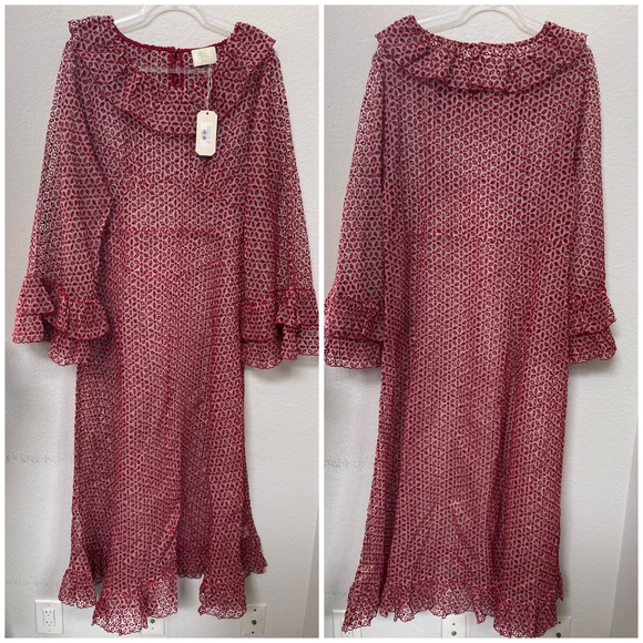 Doen Heirloom Constellation Dress Poppy Red Size XXL - Picture 4 of 6